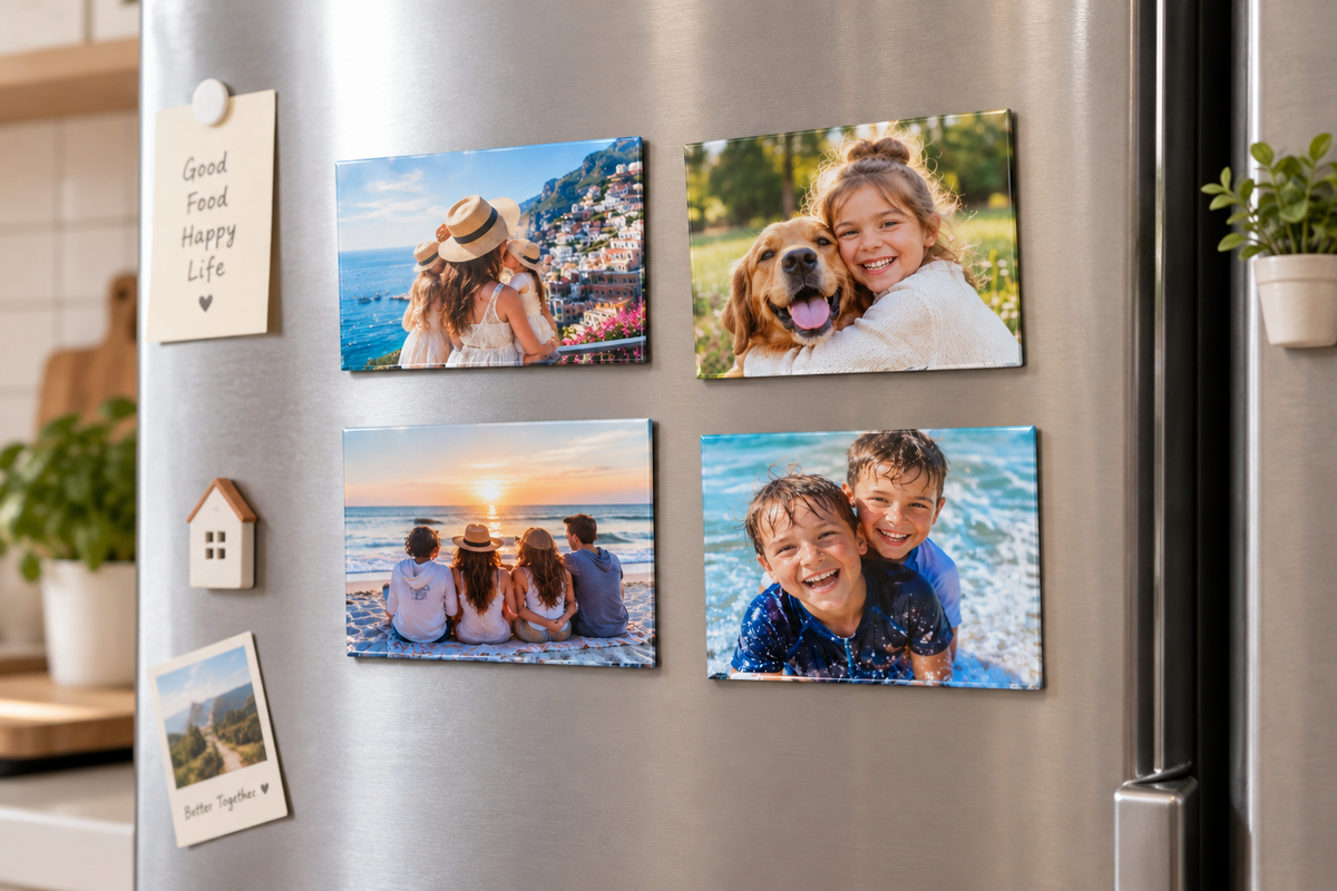2x2" Square Custom Photo Magnets – Set of 4