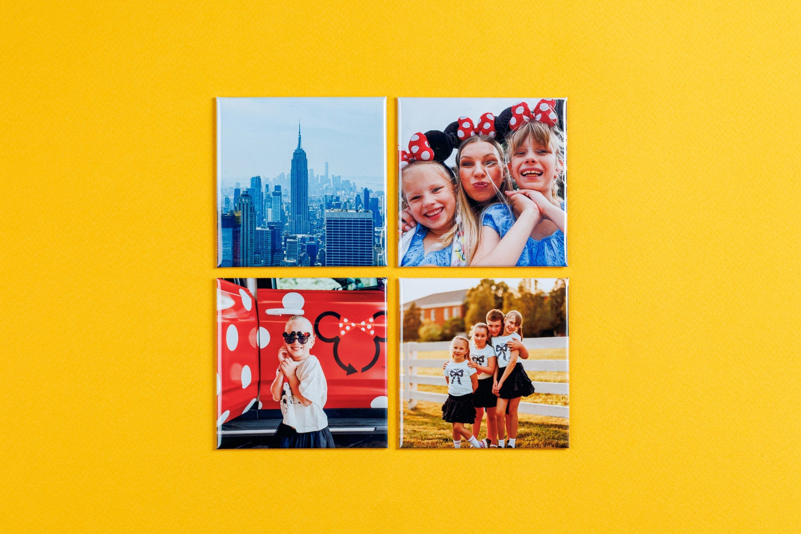 3 x 3" Square Custom Photo Magnets