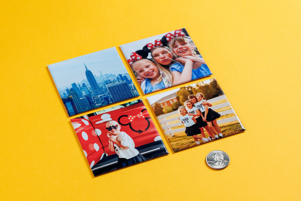 3 x 3" Square Custom Photo Magnets