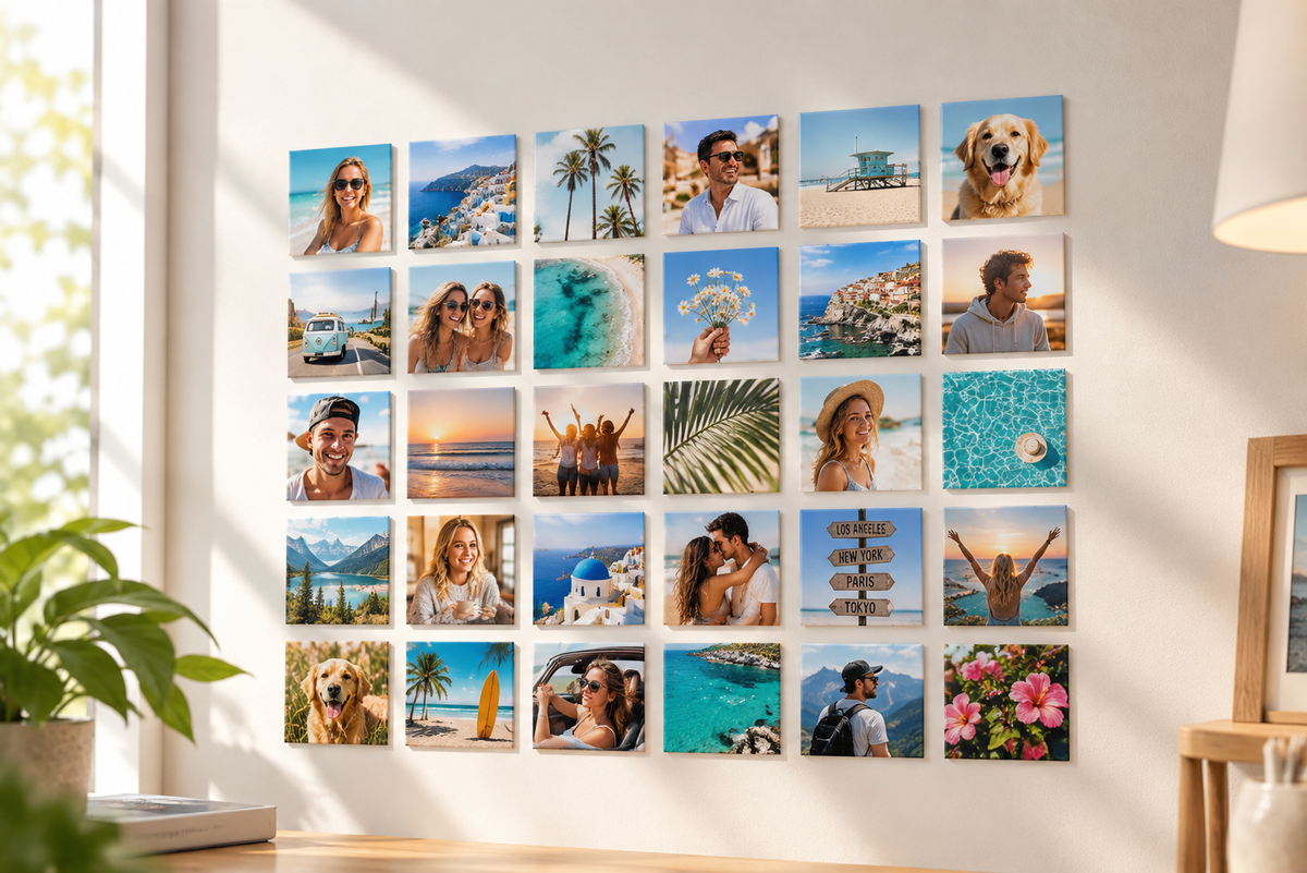 2x2" Square Custom Photo Magnets – Set of 9