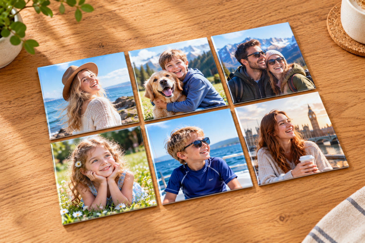 2x2" Square Custom Photo Magnets – Set of 6