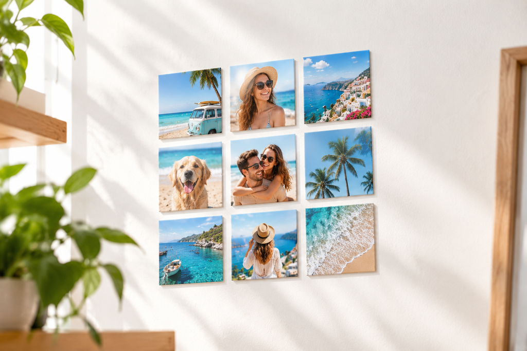 2x2" Square Custom Photo Magnets – Set of 9
