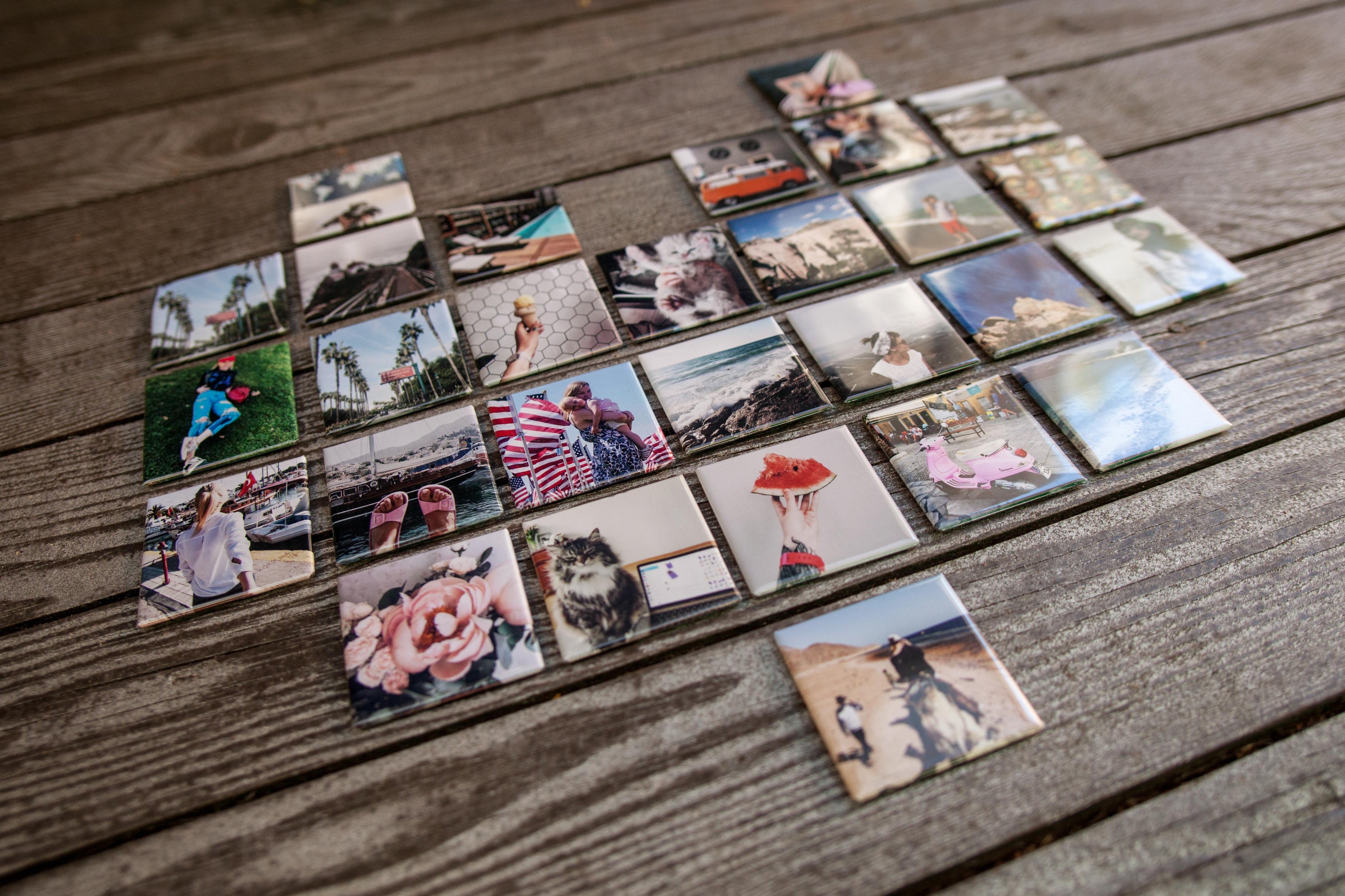 2 x 2" Square Custom Photo Magnets