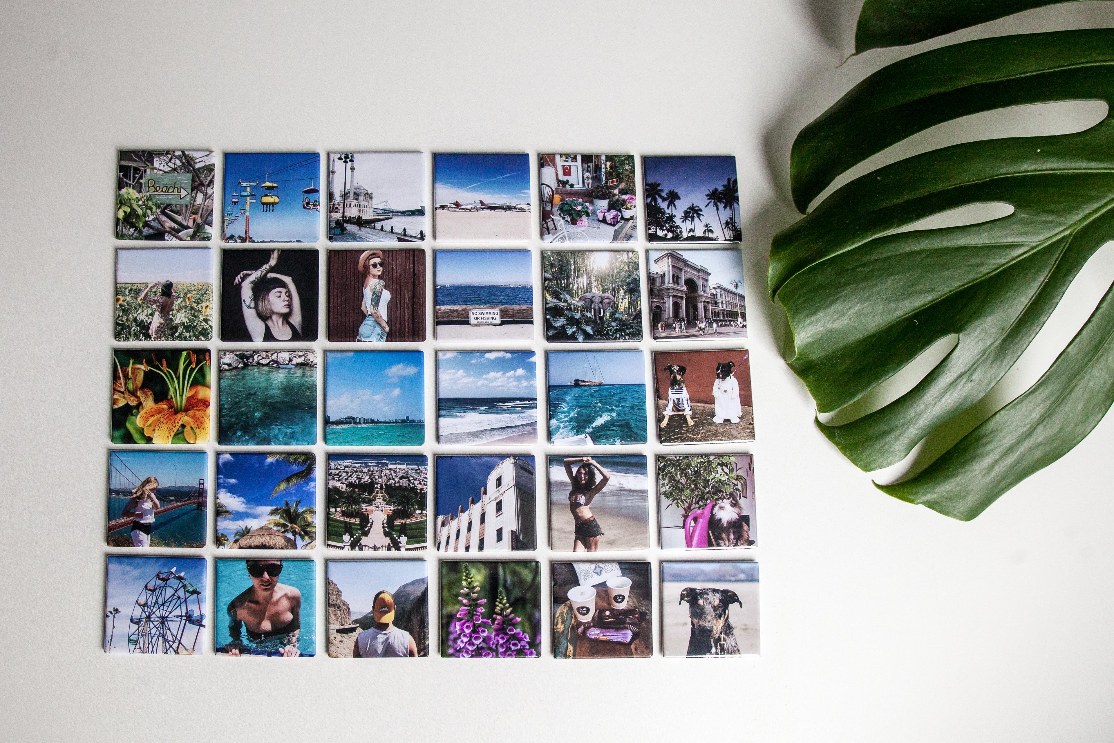 2 x 2" Square Custom Photo Magnets