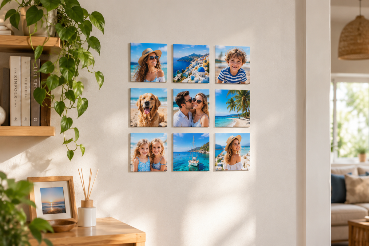 2x2" Square Custom Photo Magnets – Set of 9